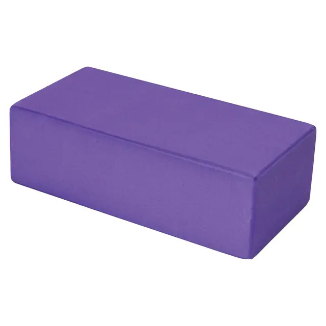Yogablokk i EVA skum 220 x 110 x 70 mm | Lilla 