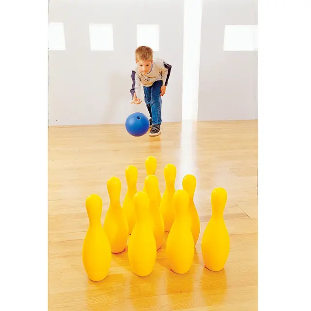 Bowlingsett i skum 30 cm bowlingkjegler og bowlingkule 