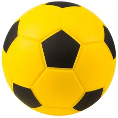 Softball PU-skum 20 cm svart/gul Myk fotball i størrelse 3