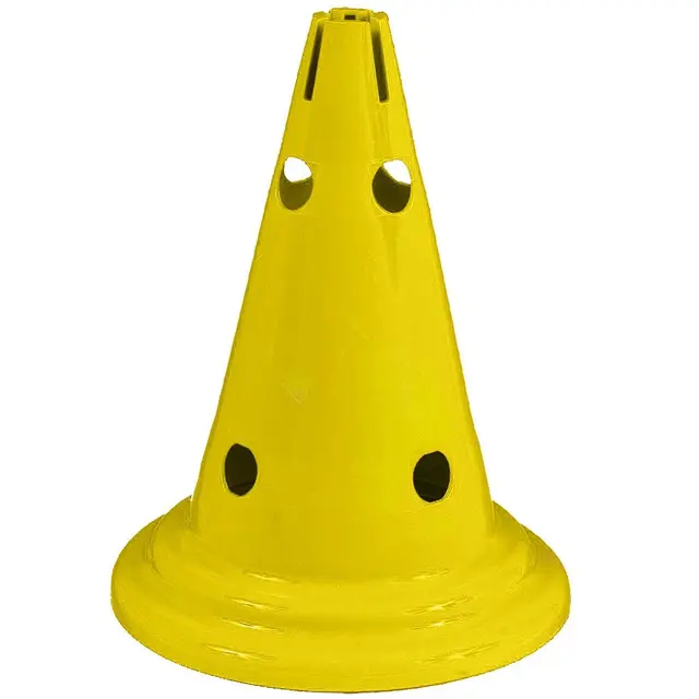 Markeringskjegle med hull 1 stk | 30 cm Gul 