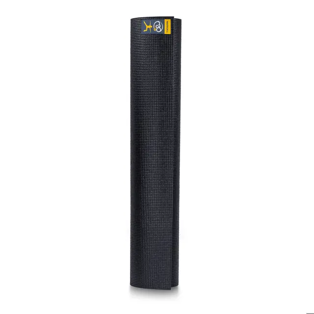Yogamatte Warrior II Antrasitt 183 x 61 x 0,4 cm 