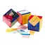 Aktivitetsterninger 16 cm 3 stk terninger med plastlomme