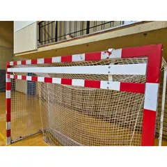 Nedsenket tverrligger til h&#229;ndballm&#229;l Ekstra tverrligger | R&#248;d/hvit