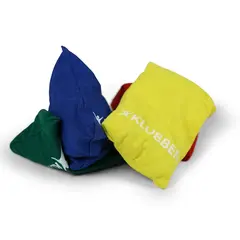 Erteposer sett (4 stk) 1 ertepose i blå, rød, gul og grønn