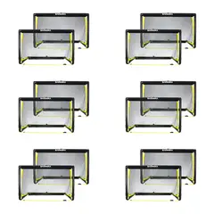 BazookaGoal XL | 150X90 cm | 12 stk 3v3 Fotballm&#229;l - Sammenleggbart minim&#229;l