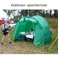 Tunneltelt tilbeh&#248;r Klubbnavn p&#229; gavel