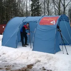 Tunneltelt Vinter 3 segment, gult