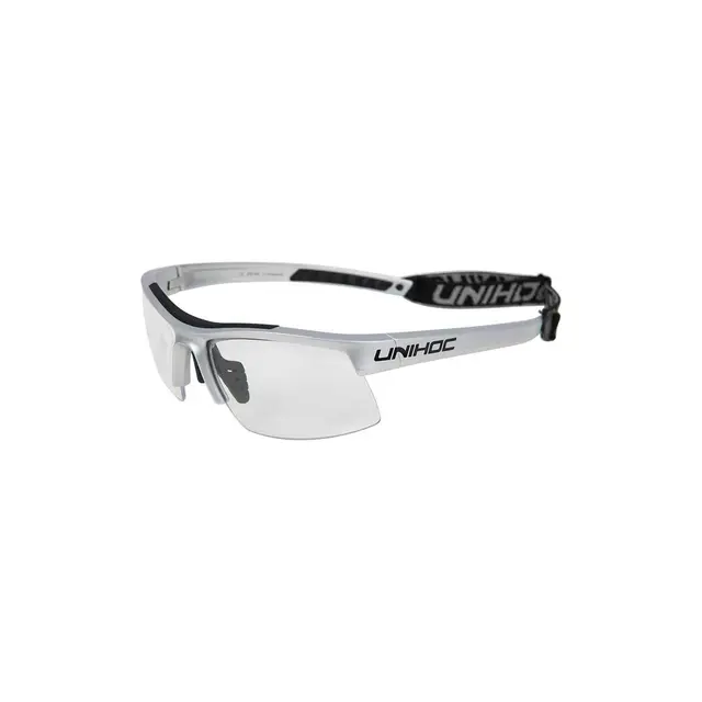 Innebandybriller Unihoc Energy Junior Beskyttelsesbriller | Sølv/ Svart 