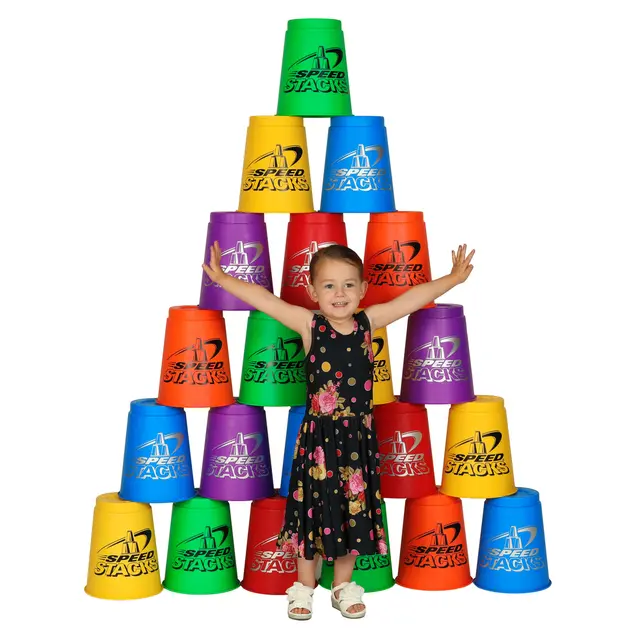 Speed Stacks Jumbo Sett 12 12 store kopper | Assorterte farger 