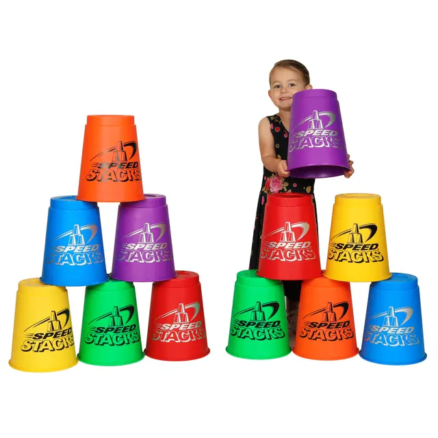 Speed Stacks Jumbo Sett 12 12 store kopper | Assorterte farger 