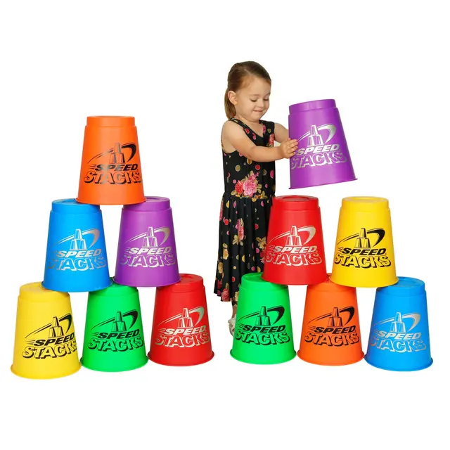 Speed Stacks Jumbo Sett 12 12 store kopper | Assorterte farger 
