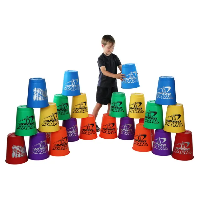 Speed Stacks Jumbo Sett 12 12 store kopper | Assorterte farger 
