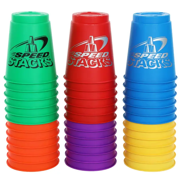 Speed Stacks Jumbo Sett 12 12 store kopper | Assorterte farger 