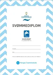 Hai diplomer pakke a 20 stk Kun til klubber i Norges Sv&#248;mmeskole
