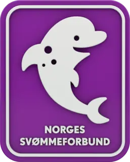 Delfinen pk á 20 med merker og diplomer Kun til klubber i Norges Svømmeskole