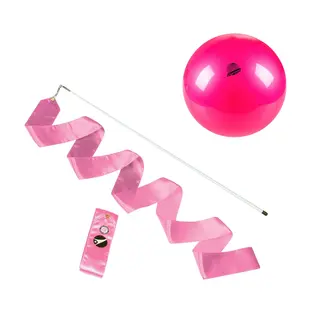 Rytmisk Gymnastikkpakke Rosa RG Bånd 6 m | RG ball