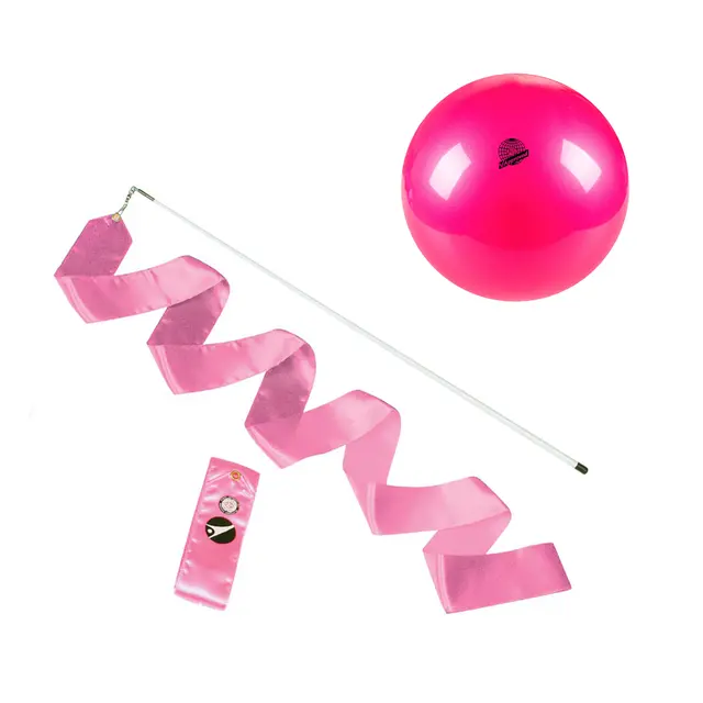Rytmisk Gymnastikkpakke Rosa RG Bånd 6 m | RG ball 