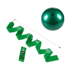 Rytmisk Gymnastikkpakke Grønn RG Bånd 6 m | RG ball