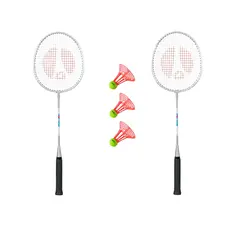 Badmintonsett Fritid Utendørs 2 racketer & 3 badmintonballer
