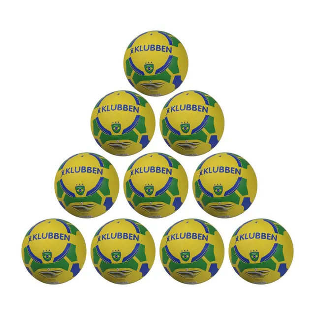 Fotball Klubben Brasil str 4 (10) 10 stk | Fritid | Asfalt og grus 