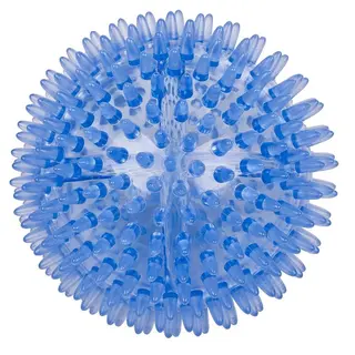 Piggball med harde pigger 10 cm 1 stk blå massasjeball