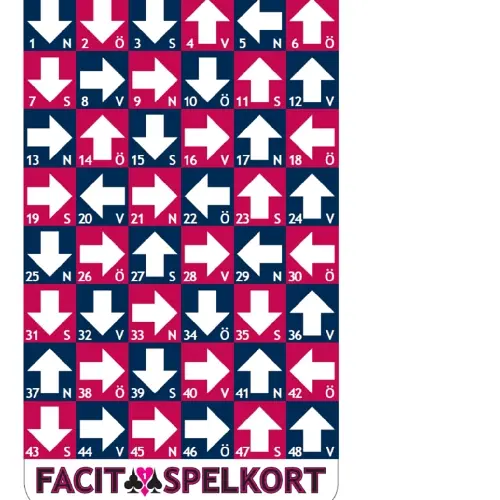 Fasitkortstokk 1 Kortstokk med fasit 