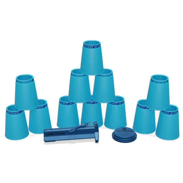 Speed Stacks Pro Sett PS2X Kopper med holder - Light Blue 