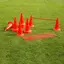 Hindersett til trening R&#248;d 12 kjegler | 6 stenger | 50 cm