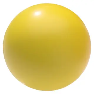 Softball PU-skum 20 cm gul Myk spillball med god sprett