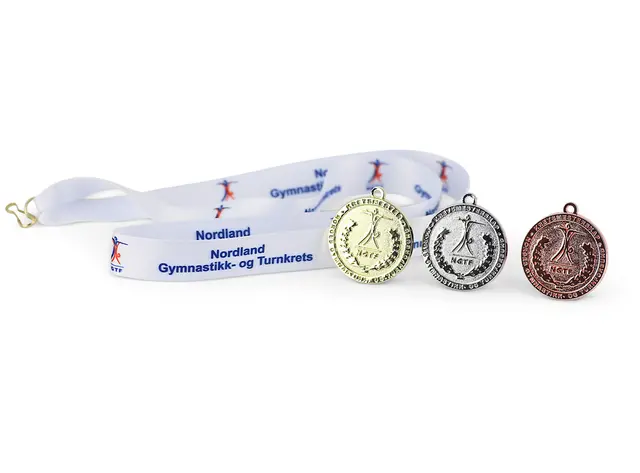 Kretsmestermedalje Sølv Nordland Gymnastikk- og Turnkrets 