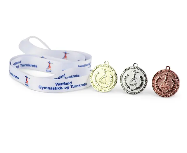 Kretsmestermedalje Sølv Vestland Gymnastikk- og Turnkrets 