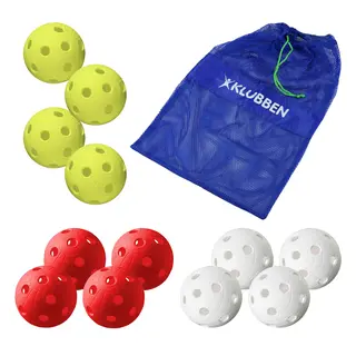 Innebandyballer Crater Unihoc 12 stk med nett | Matchball | IFF |