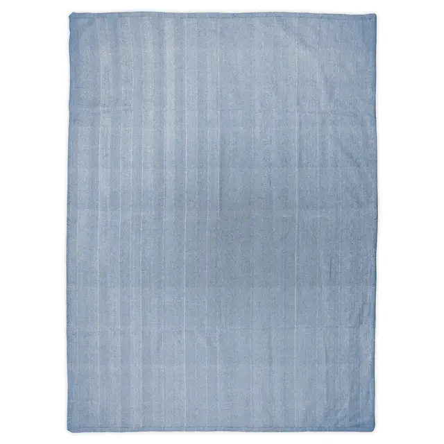 Pledd i håndvevd bomull Yogapledd | Blå | 200x150 cm 
