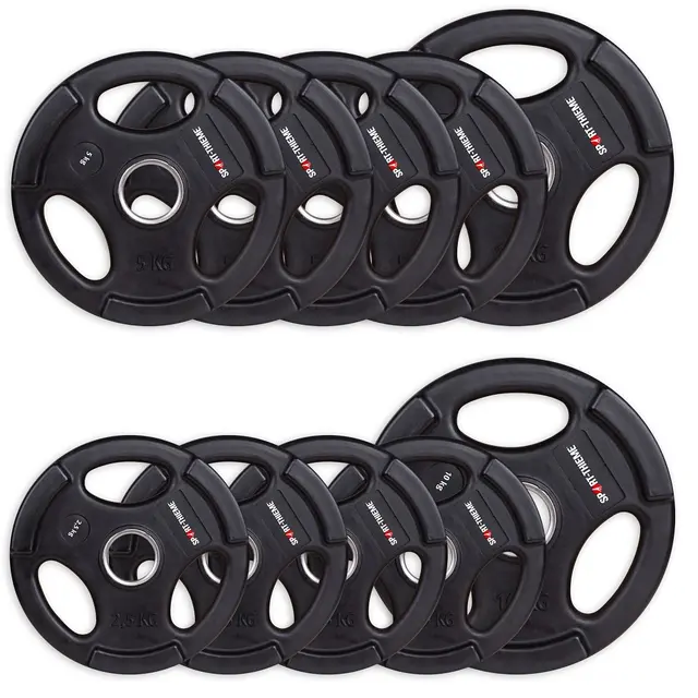Vektpakke PU-belagt 50 kg | 50mm 4x2,5kg | 4x5kg | 2x10 kg 