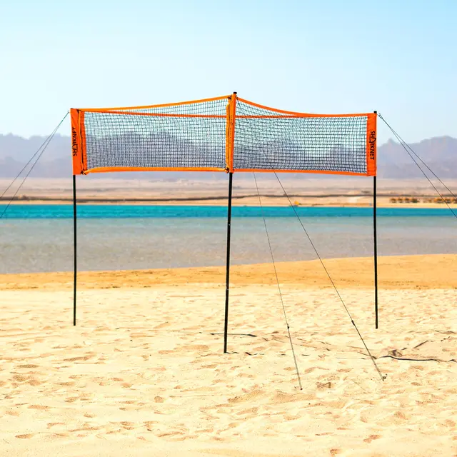 Sharknet Sandvolleyball-sett Triangelspill og vanlig spill 