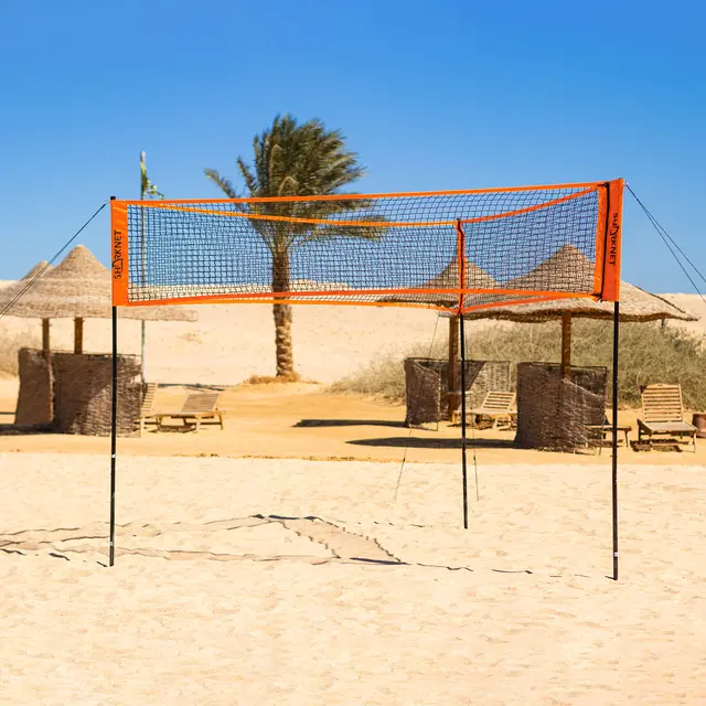 Sharknet Sandvolleyball-sett Triangelspill og vanlig spill 