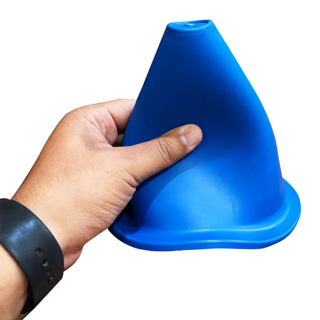 Markeringskjegler 10 stk. | 15 cm Myke kjegler | 2 av hver farge 