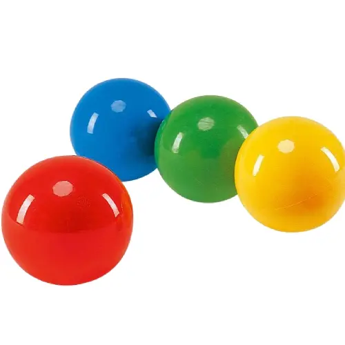 Freeball - 6,5 cm 4 stk. | Lett gummiball | Lateksfrie 