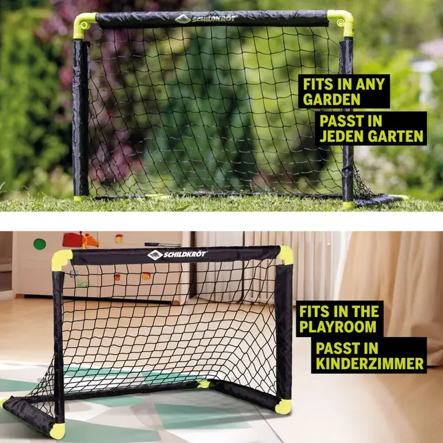 Schildkröt Fotballmål | 1 stk 90x60 cm | Sammenleggbart mål 