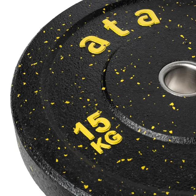 Vektskive ata Hi-Temp Bumper Plate 15KG Vektskive til olympisk stang | 1 par 