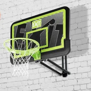 Basketballkurv EXIT Galaxy Black Komplett sett med dunkering