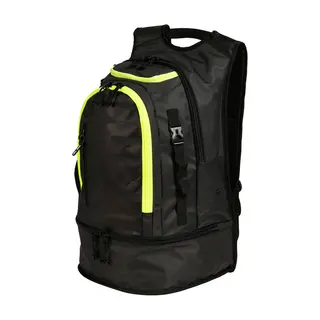 Arena Fastpack 3.0 Ryggsekk 40 L Svart/Gul | Sv&#248;mmesekk | Sv&#248;mmebag