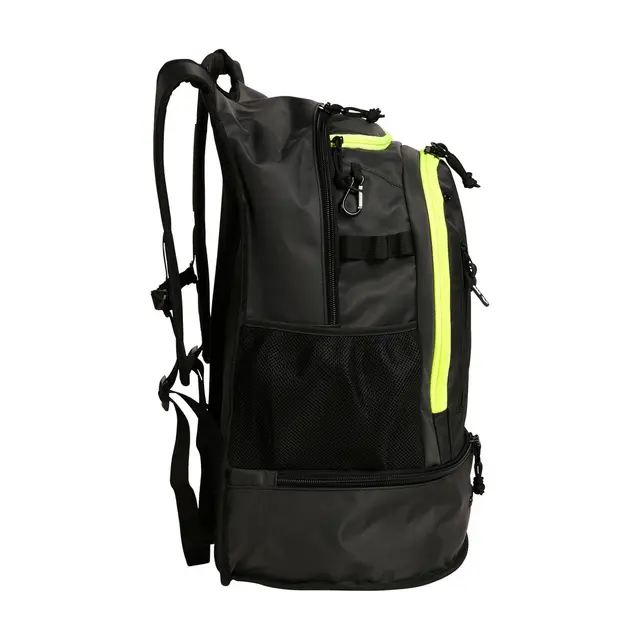 Arena Fastpack 3.0 Ryggsekk 40 L Svart/Gul | Svømmesekk | Svømmebag 