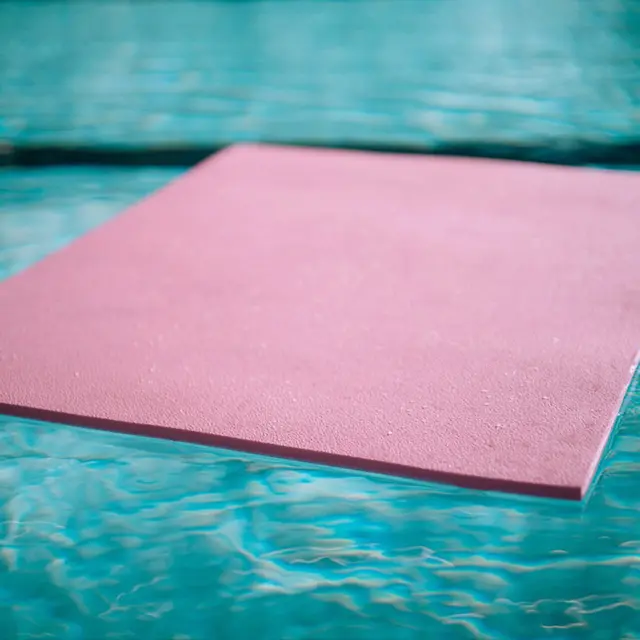 Babyflåte rosa uten hull 100 x 75 x 1,5 cm flåt til svømmehall 