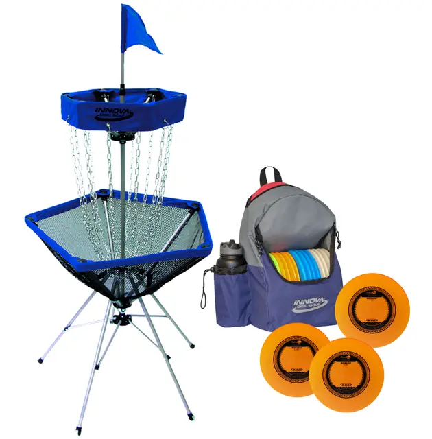 Discgolf pakke Klassesett 15 discer | 1 ryggsekk | 1 kurv 