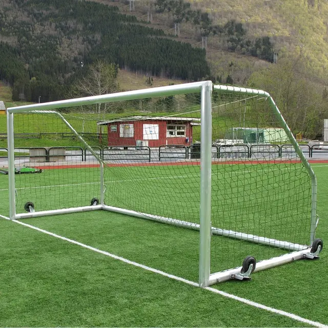 Fotballmål Klubben 5'er m/hjul | 3 x 2 m Superstabilt fotballmål inkludert nett 