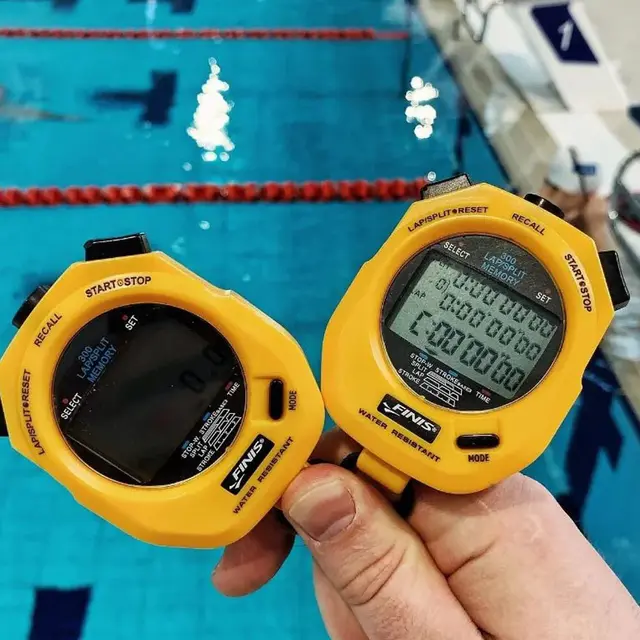 FINIS Stoppeklokke 300 memory Gul vannresistent stoppeklokke 